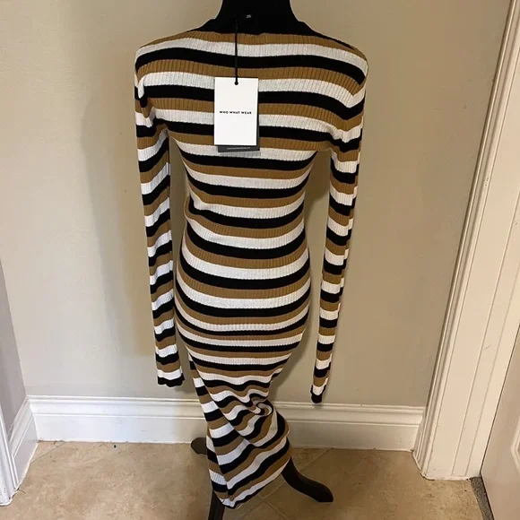 Striped sweater dress - Picture 2 of 3